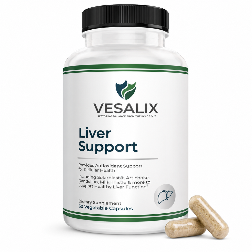 Vesalix Liver Support – Solarplast, Milk Thistle, Artichoke & Dandelion – 60 Capsules